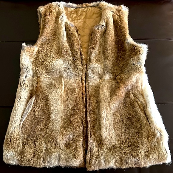 La ROK LUXE silk, cotton and real fur coat - Picture 8 of 13